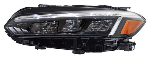 Faro para Honda Civic 2022, 2023, 2024, 2025 - Sedan, LEDS, Fondo Negro - Izquierdo