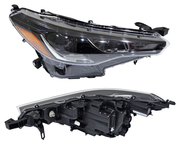 Faro para Toyota Corolla Cross 2022, 2023, 2024, 2025 - LEDS, con Filo Inferior Cromado, Derecho