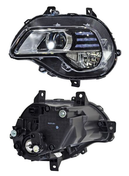 Faro para Chevrolet Groove 2022, 2023, 2024, 2025 - LEDS, Sin Balastra Filo Cromado - Izquierdo