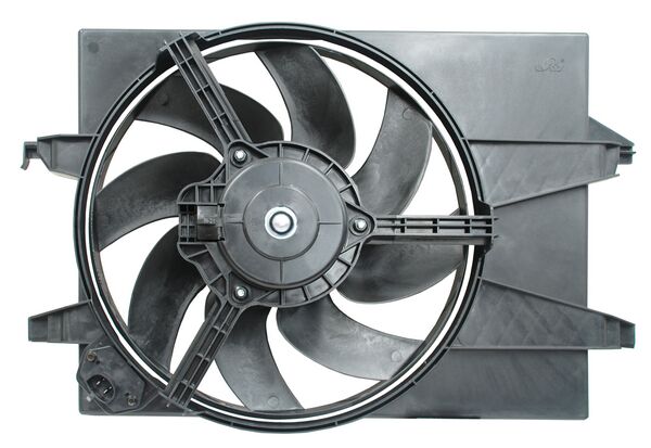 Motoventilador para Ford Fiesta 2002, 2003, 2004, 2005, 2006, 2007/ para Ford EcoSport 2004, 2005, 2006, 2007 Para Radiador Sencillo Completo