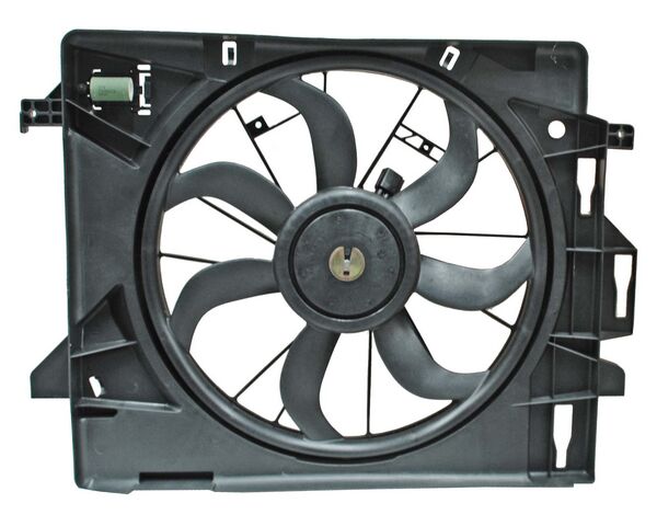 Motoventilador para Dodge Caravan & Voyager/ para Chrysler Town & Country 2008, 2009, 2010, 2011, 2012, 2013, 2014, 2015, 2016, 2017, 2018, 2019, 2020 3.3/ 3.8/ 4.0L V6 Para Radiador Sencillo Completo 04 Revi