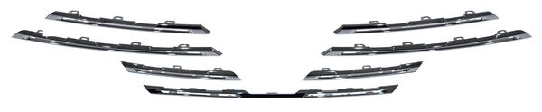 Moldura Parrilla para Renault Koleos 2017, 2018, 2019, 2020 Cromado Juego 7 Pzas