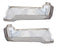 Juego de Alerones Traseros para Ford Super Duty 2017, 2018, 2019 - Cromados, Sin Hoyos Para Sensores