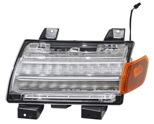 Cuarto Frontal para Jeep Wrangler 2018, 2019, 2020, 2021, 2022, 2023 LEDS, con Reflejante Ambar Izquierdo