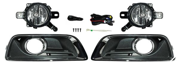 Faro Niebla para Chevrolet Malibu 2013, 2014, 2015 - Con Parrilla Filo Cromado Juego
