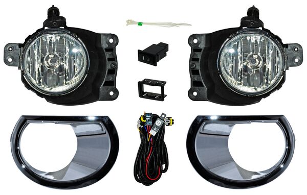 Faro Niebla para S10 17 con Parrilla Cromada Juego