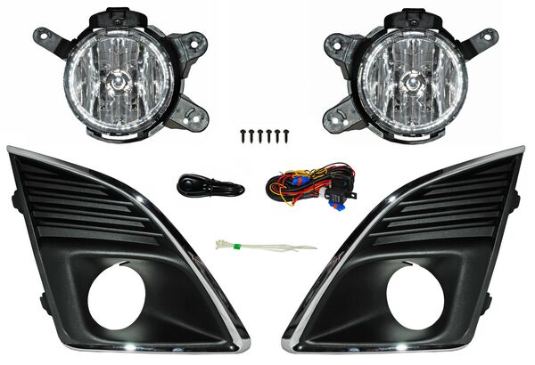 Faro Niebla para Chevrolet Cruze 2013, 2014 - Con Parrilla Filo Cromado Juego