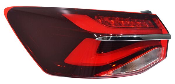 Calavera para Chevrolet Cavalier 2022, 2023, 2024 Exterior, Filo Cromado, LEDS - Izquierda