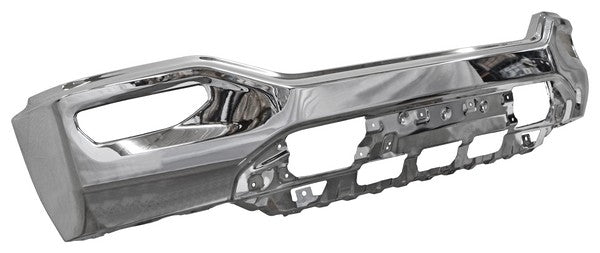 Defensa Delantera para GMC Sierra 2014, 2015, 2016, 2017, 2018 - Cromada para Faros Niebla, Sin Hoyos Para Sensores