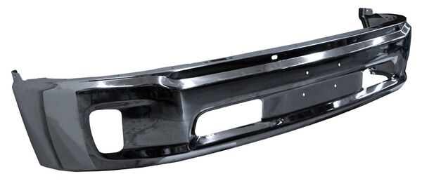 Defensa Delantera para Dodge Ram 2014, 2015, 2016, 2017, 2018 Cromada para Faros Niebla, Sin Hoyos Para Sensores