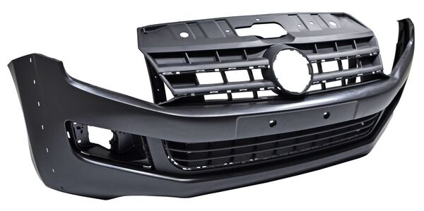 Fascia Delantera para Volkswagen Amarok 2011, 2012, 2013, 2014, 2015, 2016, 2017 Lisa Con Parrilla Con Hoyos para Moldura