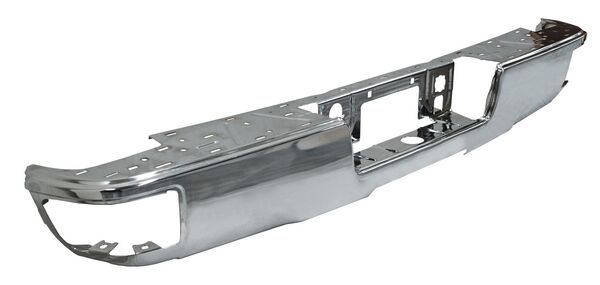 Defensa Trasera para Chevrolet Silverado 2014, 2015, 2016, 2017, 2018 - Cromada Con Escalon, sin Sensores
