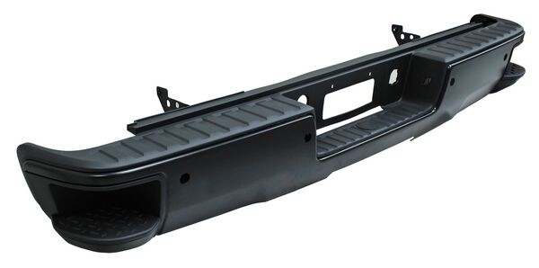 Defensa Trasera para Camioneta Chevrolet 2014, 2015, 2016, 2017, 2018 Para Pintar, Completa Con Escalon, Para Sensor