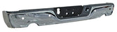 Defensa Trasera para Dodge Ram 2009, 2010, 2011, 2012, 2013, 2014, 2015, 2016, 2017, 2018, 2019 - Cromada Completa, Con Hoyos Para Sensores, para 2 Escapes