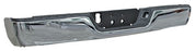 Defensa Trasera para Dodge Ram 2009, 2010, 2011, 2012, 2013, 2014, 2015, 2016, 2017, 2018, 2019 Cromada Completa Sin Hoyos Para Sensores