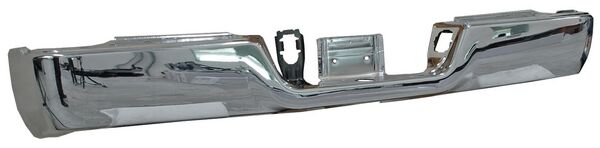 Defensa Trasera para Dodge Ram 2009, 2010, 2011, 2012, 2013, 2014, 2015, 2016, 2017, 2018, 2019 - Cromada, Sin Hules, Sin Hoyos Para Sensores