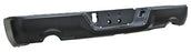 Defensa Trasera para Dodge Ram 2009, 2010, 2011, 2012, 2013, 2014, 2015, 2016, 2017, 2018, 2019 - Negra Completa, Sin Hoyos Para Sensores, para 2 Escapes