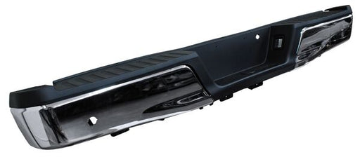 Defensa Trasera para Camioneta Ford 2015, 2016, 2017, 2018, 2019, 2020 F-150 2015, 2016, 2017, 2018, 2019, 2020 Cromada Completa Con Hoyo Para Sensor