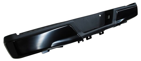 Defensa Trasera para Camioneta Ford Lobo 2015, 2016, 2017, 2018, 2019, 2020 & F150 2015, 2016, 2017, 2018, 2019, 2020 - Negra, Completa, Sin Hoyos Para Sensores