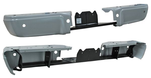 Defensa Trasera para Ford Super Duty 2008, 2009, 2010, 2011, 2012, 2013, 2014, 2015, 2016 Gris Con Refuerzo Sin Hule Con Hoyos Para Sensores