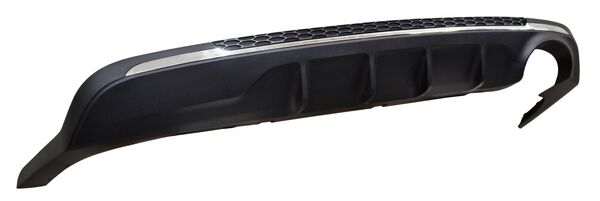 Fascia Trasera para Kia Optima 2019, 2020 Inferior Con Moldura Cromada para 1 Escape