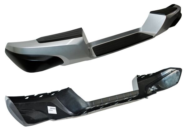 Fascia Trasera para Mitsubishi L200 2016, 2017, 2018, 2019 Gris, Sin Brazos, Sin Refuerzo