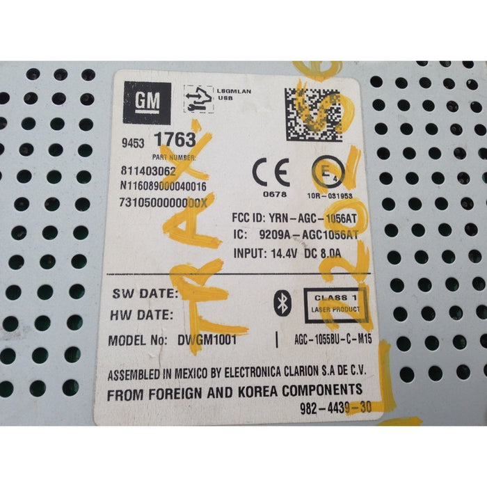 Autoestereo Estereo Radio Original Para Trax 2013 - 2018