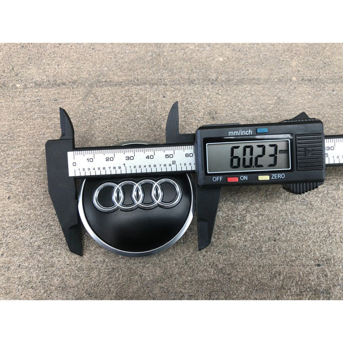 Copa Centro, Tapon De Rin Para Audi A4, A3, A8, A6 2.75 Pulgadas - Precio Por Pieza - Original Gris