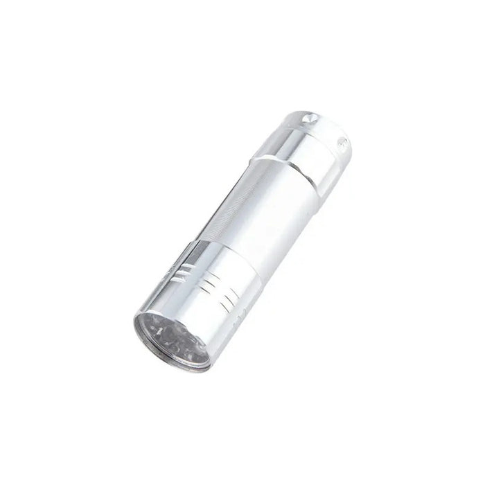 Linterna Aluminio Uv Ultravioleta Luz Negra 9 Led - Plata