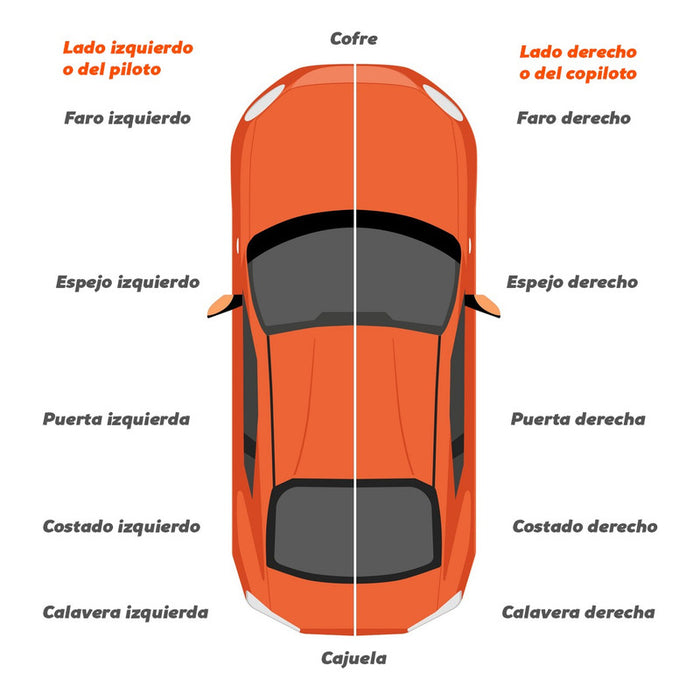 Aleta Vidrio Delantero Izquierdo Kia Forte 2014 Al 2016