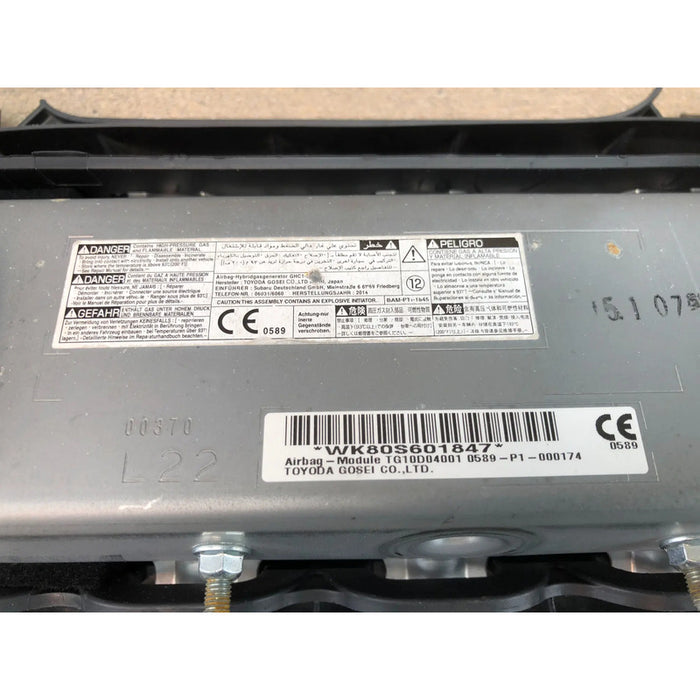 Bolsa De Aire Piloto Rodillas Subaru Xv Crosstrek 2013, 2014, 2015, 2016, 2017, Original Negro