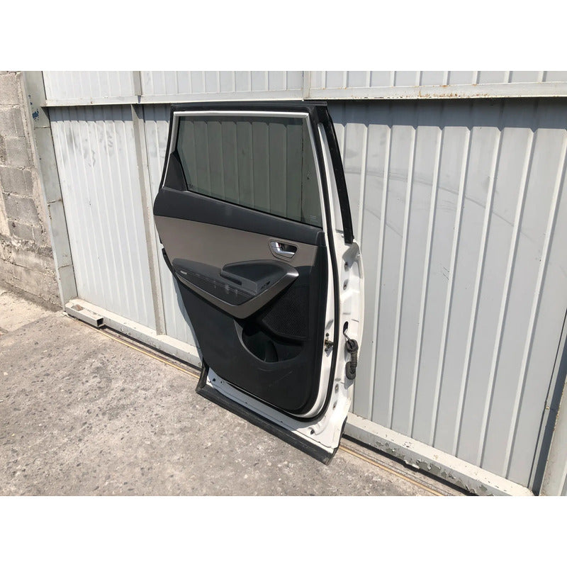 Puerta Trasera Izquierda Para Santa Fe 2013, 2014, 2015, 2016, 2017, 2018 - Original Trasera Izquierdo Blanco