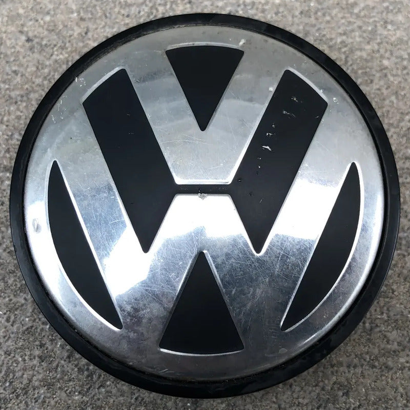 Copa Centro De Rin para Passat Volkswagen 2010 Al 2019 $ X Pieza Negro Y Cromado