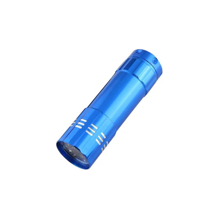 Linterna Aluminio Uv Ultravioleta Luz Negra 9 Led - Azul