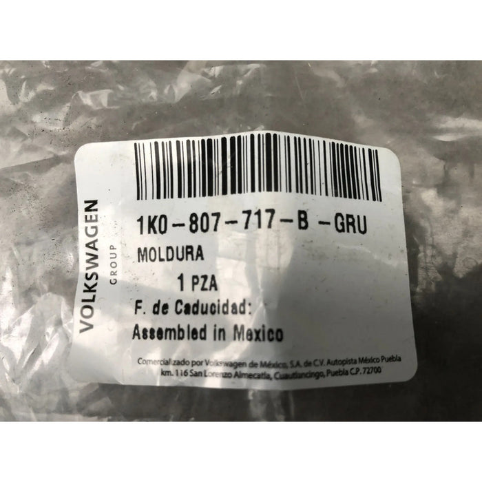 Moldura Facia Delantera Izquierda Para Volkswagen Golf 2005, 2006, 2007, 2008, 2009, 2010 Negro
