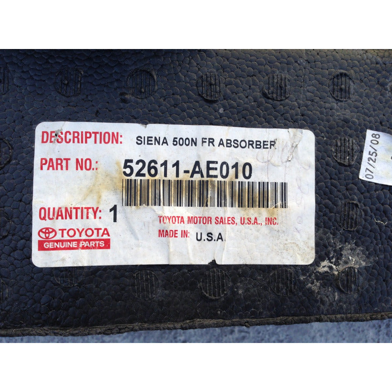 Anti-impacto Relleno Delantero Para Toyota Sienna 2004-2005 Negro