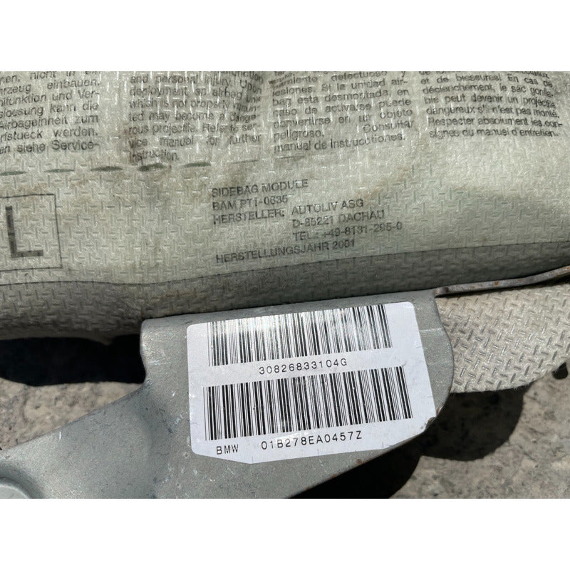 Bolsa De Aire Puerta Izquierda para Bmw 525i 1998, 1999, 2000, 2001, 2002 Original
