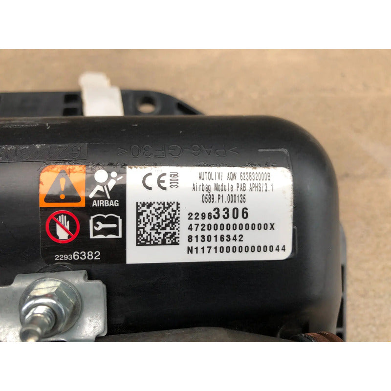 Bolsa De Aire Tablero Copiloto para Buick Regal 2012, 2013, 2014, 2015, 2016 2017 Original Negro