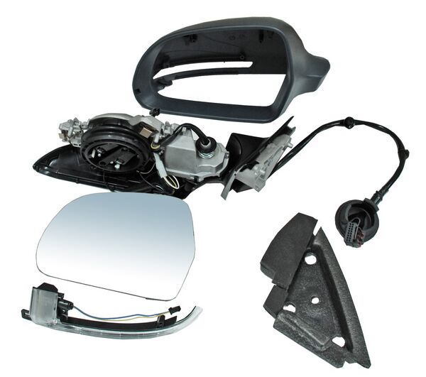 Espejo para Audi A3 3P 2009, 2010, 2011, 2012, 2013 3 P Electrico E/ Abatible con Desempañador, con Direccional, Para Pintar, Tdi 2.0 16V Quattro/ Tdi 2.0 16V/ Tdi 1.9/1.6/ Tsi 1.2/ Tdi 2.0/ Tfsi 1.8/ Tdi 1.6/ Tfsi 1 Derecho