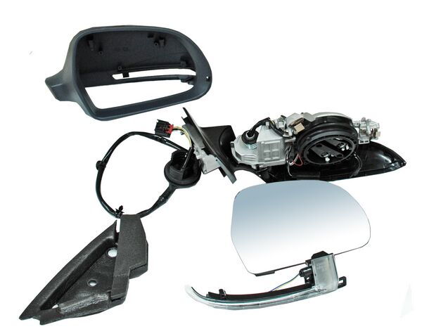 Espejo para Audi A3 2009, 2010, 2011, 2012, 2013 3P Electrico con Desempañador, con Direccional, para Pintar, Tfsi 2.0/ Tfsi 2.0 Quattro/ Tdi 2.0 16V Quattro/ Tdi 2.0 16V/ Tdi 1.9/ 1.6/ Tdi 2.0/ Tfsi 1.8 Derecho