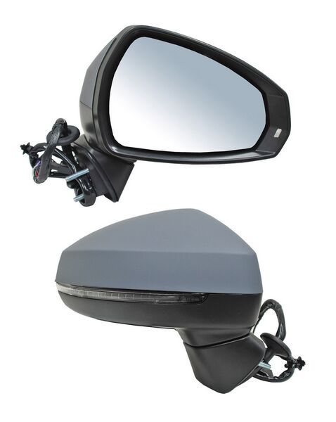Espejo para Audi A3 2013, 2014, 2015 3/5 P Autoabatible, con Desempañador, Con Direcc con Memoria, para Pintar, Tdi/ Sportback/ Cabrio/ Sin Attraction/ Ambiente/ Base Derecho