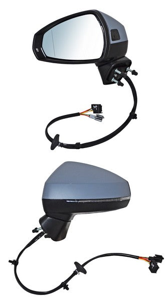 Espejo para Audi A3 2015, 2016, 2017, 2018, 2019, 2020 - Electrico, Para Pintar, con Direccional, con Desempañador, con Sensor Punto Ciego Izquierdo