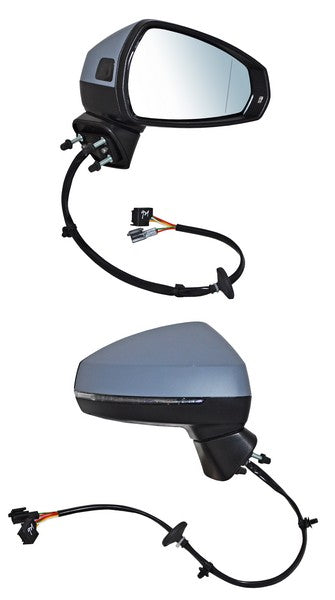 Espejo para Audi A3 2015, 2016, 2017, 2018, 2019, 2020 - Electrico, Para Pintar, con Direccional, con Desempañador, con Sensor Punto Ciego, Autoabatible - Derecho