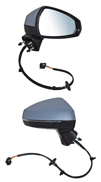 Espejo para Audi A3 2015, 2016, 2017, 2018, 2019, 2020 - Electrico, Para Pintar, con Direccional, con Desempañador - Derecho