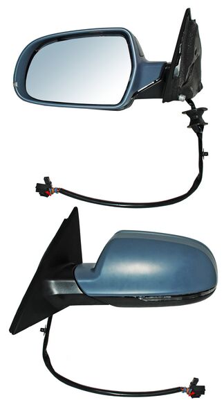 Espejo para Audi A4 2010, 2011, 2012, 2013, 2014, 2015, 2016 - Electrico, Para Pintar, con Desempañador, con Sensor Punto Ciego, con Direccional, Izquierdo