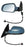 Espejo para Audi A4 2010, 2011, 2012, 2013, 2014, 2015, 2016 - Electrico, Para Pintar, con Desempañador, con Sensor Punto Ciego, con Direccional, Izquierdo