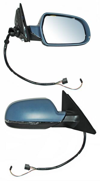 Espejo para Audi A4 2010, 2011, 2012, 2013, 2014, 2015, 2016 - Electrico, Para Pintar, con Desempañador, con Memoria, con Sensor Punto Ciego, con Direccional, Derecho