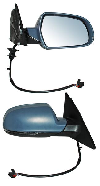 Espejo para Audi A4 2010, 2011, 2012, 2013, 2014, 2015, 2016 - Electrico, Para Pintar, con Desempañador, con Sensor Punto Ciego, con Direccional, Derecho