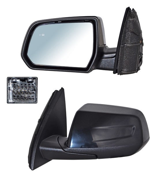 Espejo para GMC Acadia/ Denalli 2017, 2018, 2019, 2020Electrico, Para Pintar, con Desempañador, con Sensor Punto Ciego, de 7 Pines - Izquierdo