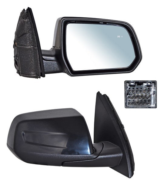 Espejo para GMC Acadia/ Denalli 2017, 2018, 2019, 2020 - Electrico, Para Pintar, con Desempañador, con Sensor Punto Ciego, de 7 Pines - Derecho